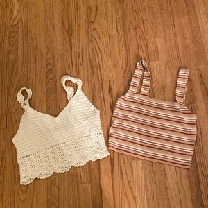 American Eagle Size Small Teen Women Tank Top Set of 2